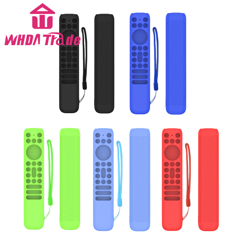 Remote Protective Case Cover Silicone Protective Controller Sleeve Skin With Lanyard  Compatible For TCL RC902V FMR1 RC