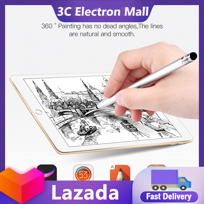 2 in 1 Stylus Pen Capacitive Screen Touch Pencil Drawing Pen for Tablet Android Smartphone