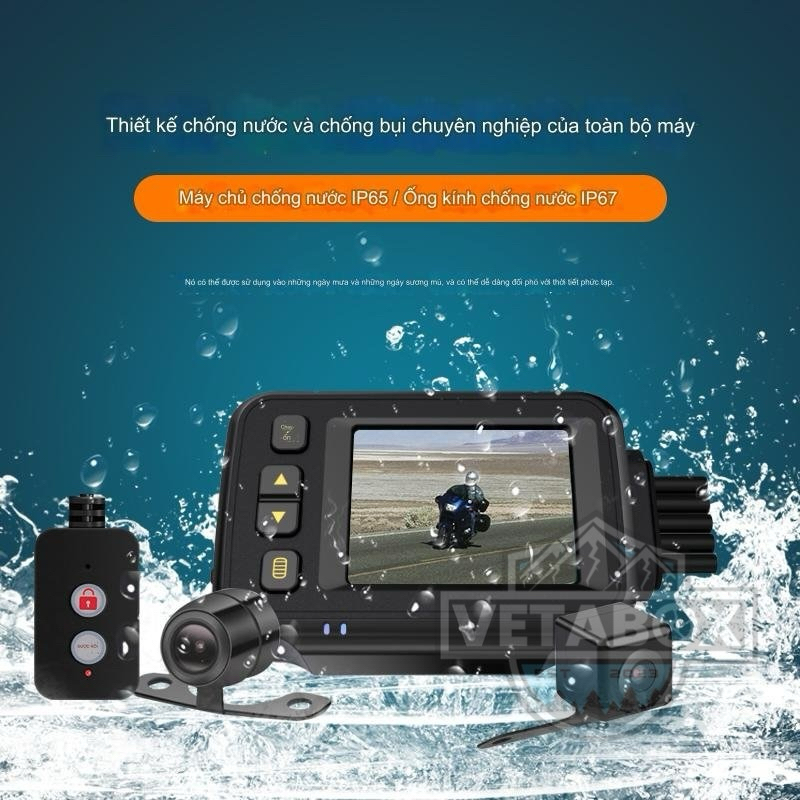 Camera Hành Trình Vetabox bản Basic - 2 camera 720p+480p - BH6T