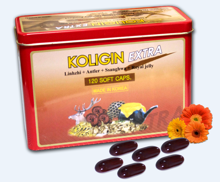 Koligin Extra (hộp 120 viên) - Sâm sắt Hàn Quốc
