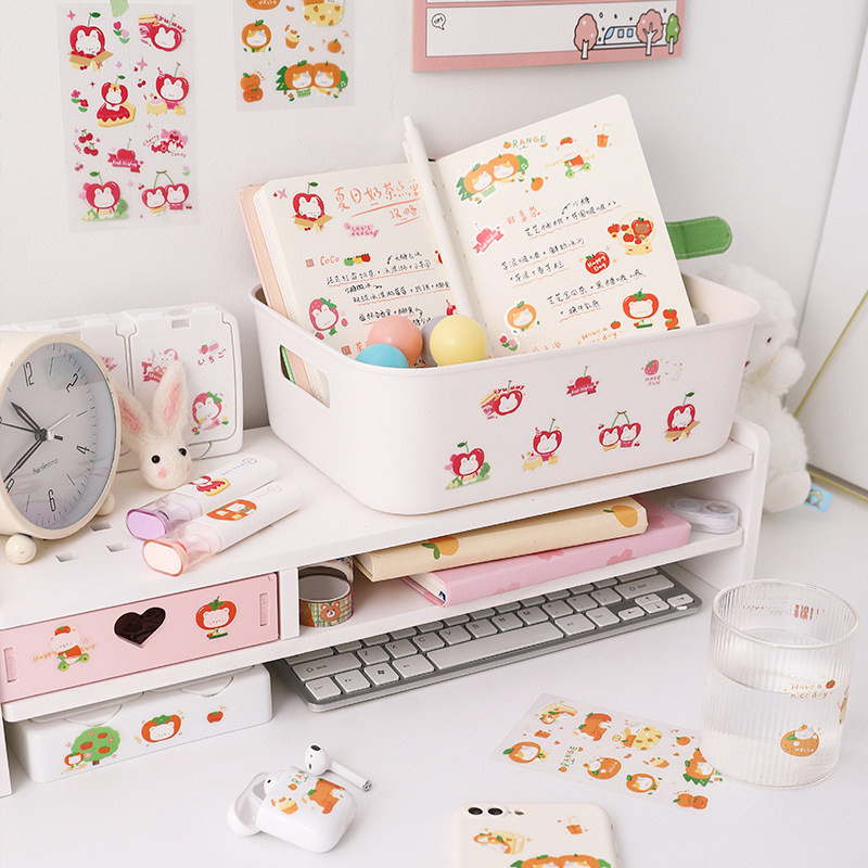 Set Sticker chủ đề Pet & Fruit trang trí Sổ, Planner,... - Case Sover