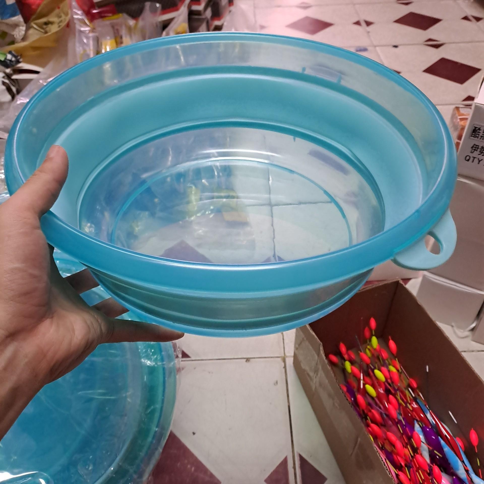 Bát Trộn Mồi Silicon Có Thể Gấp Gọn - Thau Trộn Mồi