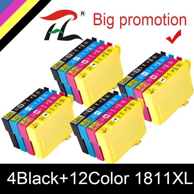 Compatible ink cartridges for epson 18xl t1811 t1814 for epson xp-412 xp-215 xp-315 xp-415 xp-212 xp-33 xp-225 xp-322 printer