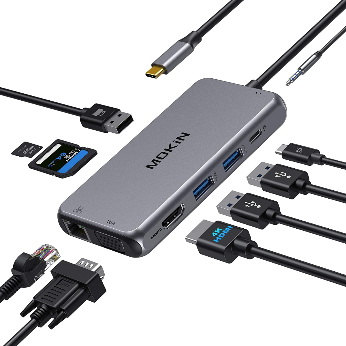 MOKiN USB C Hub Type C Multiport 