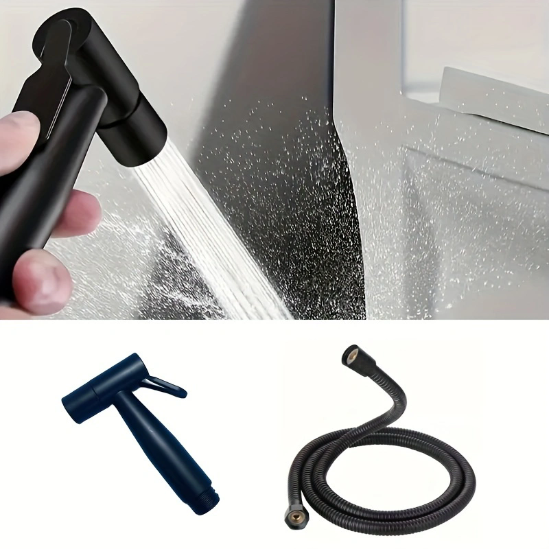 Handheld Bidet Sprayer For Toilet - Bathroom Hygiene Sprayer With Angle Valve (Gun Gray)