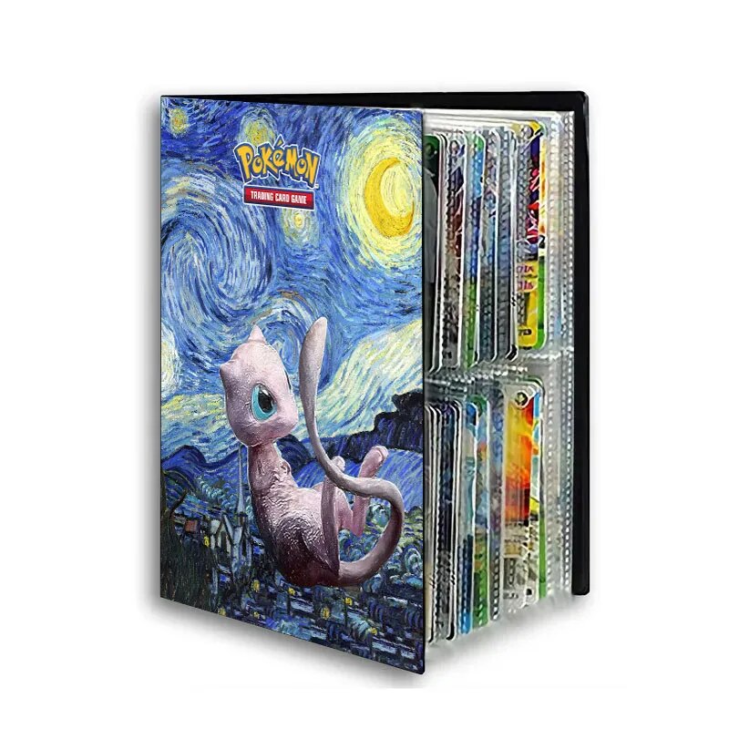 Pokemon Van Gogh Museum Pikachu Card Album Book 240 Card Game Card Holder Binder VMAX Game Card Collection Kids Toys Gift