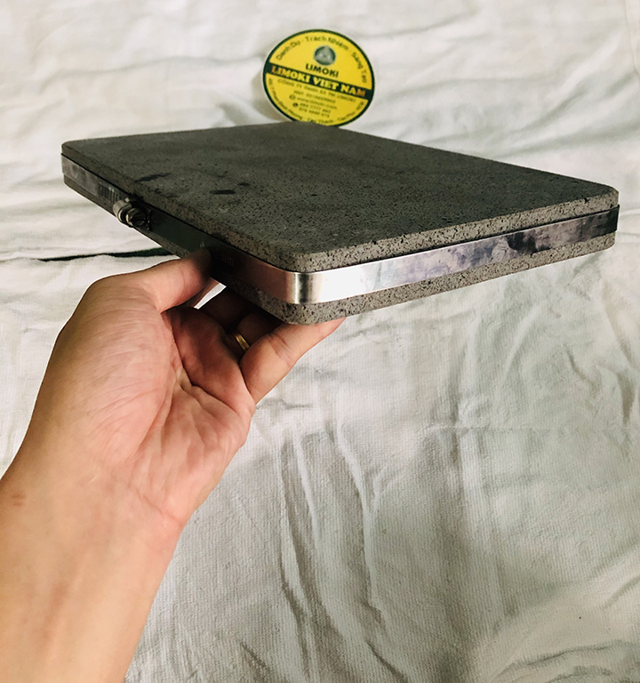 Đá Nướng Thịt Núi Lửa Hình Chữ Nhật 30x20x3cm