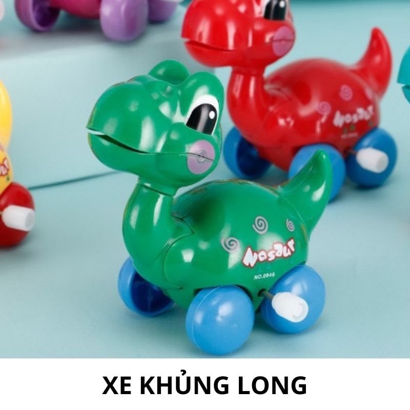 Đồ chơi xe ô tô hình chú cún con lên dây cót dễ thương cho bé