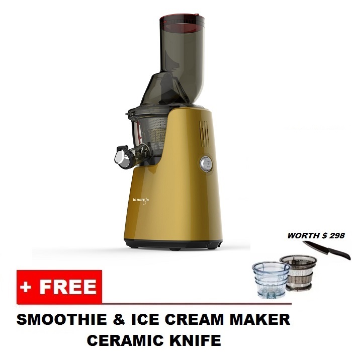 FREE Smoothie + Ice Cream Maker & Ceramic Knife Kuvings C7000 Whole