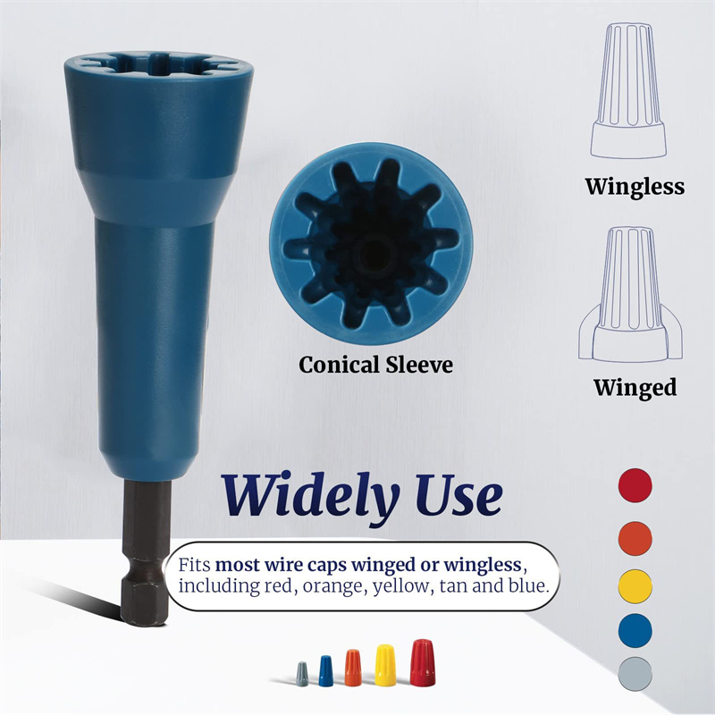[TM Store]💖[HOT SALE]🎈🎈 Wire Twisting Tool Spin Wire Twister Connector Socket For Drill With Shank Wire Nut Driver Twisting Adapter For Power Drill