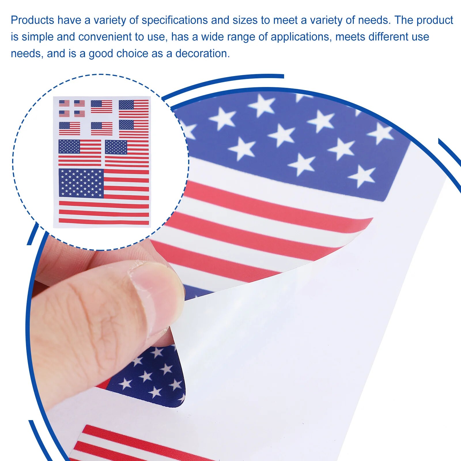【Exclusive Limited Edition】 American flag sticker stripe USA patriotic stars decal window car festival.