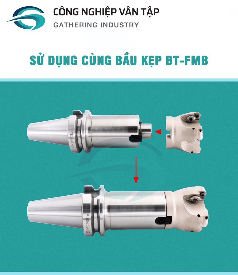 Đài phay gắn mảnh dao ERMW