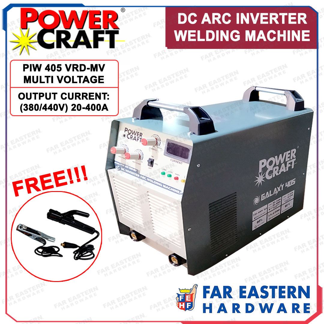 Powercraft Dc Arc Inverter Welding Machine Multi Voltage Piw 405 Vrd Mv