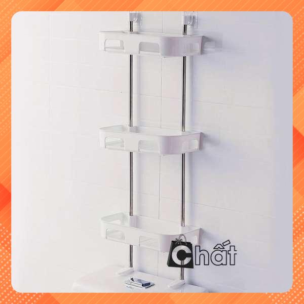 Kệ nhà tắm 3 tầng đa năng dán áp tường(KÈM MIẾNG DÁN)