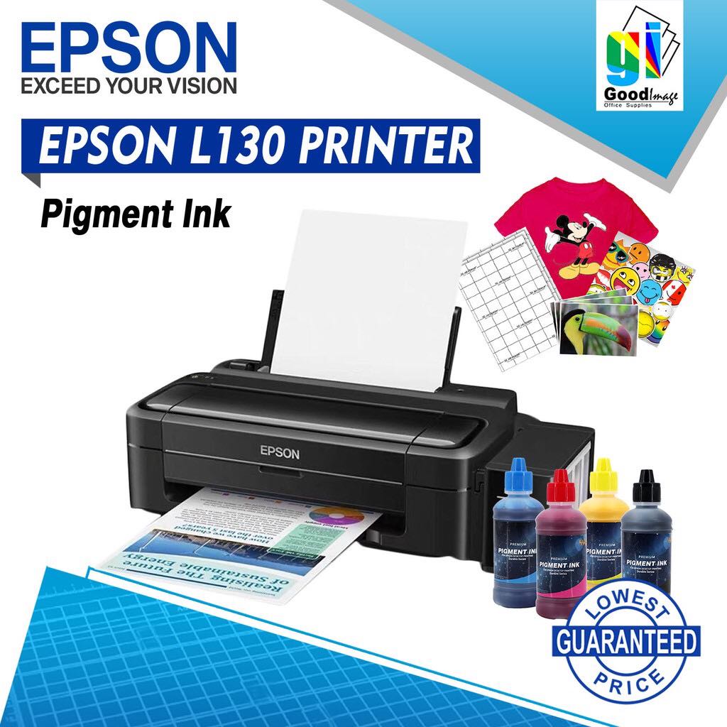 L130 EPSON PRINTER WITH INK 4 COLORS CMYK (ink of your choice) Lazada PH