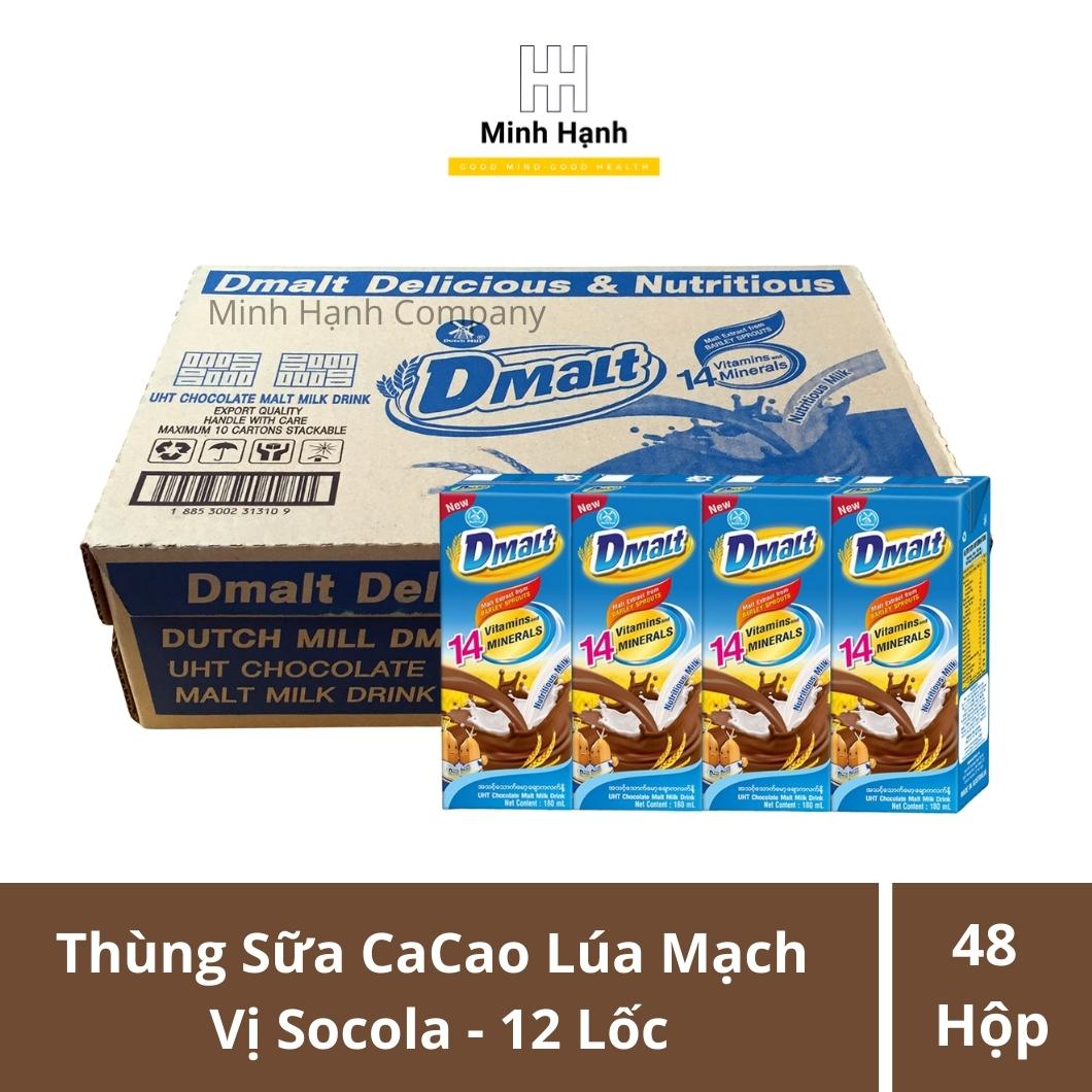 [HCM]Thùng 32 hộp Thức Uống Sữa Cacao Lúa Mạch DMALT (180ml x 32 Hộp)