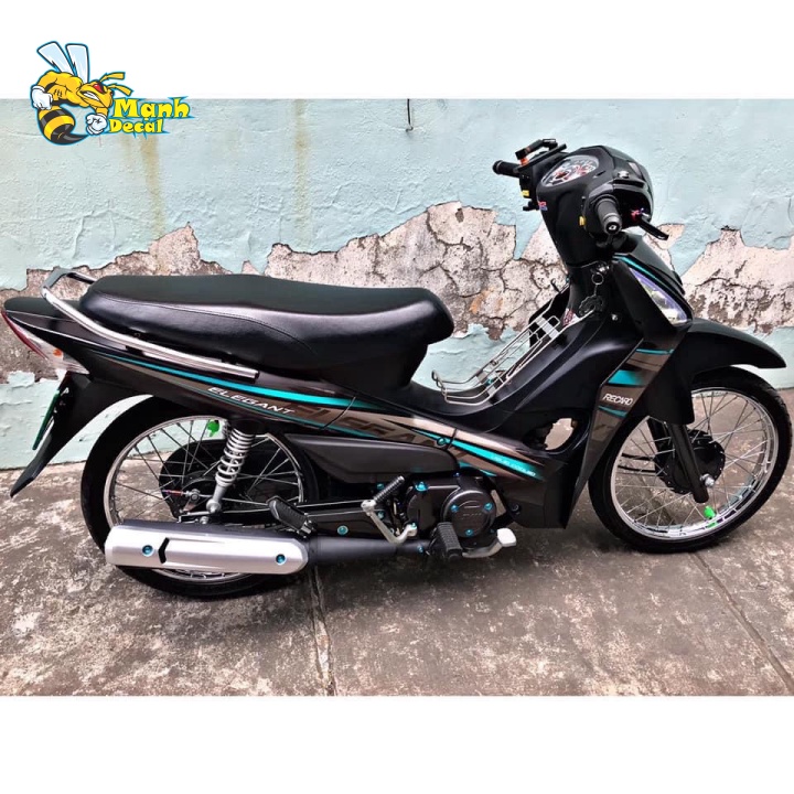 Tem rời elegant02019 xám sọc xanh