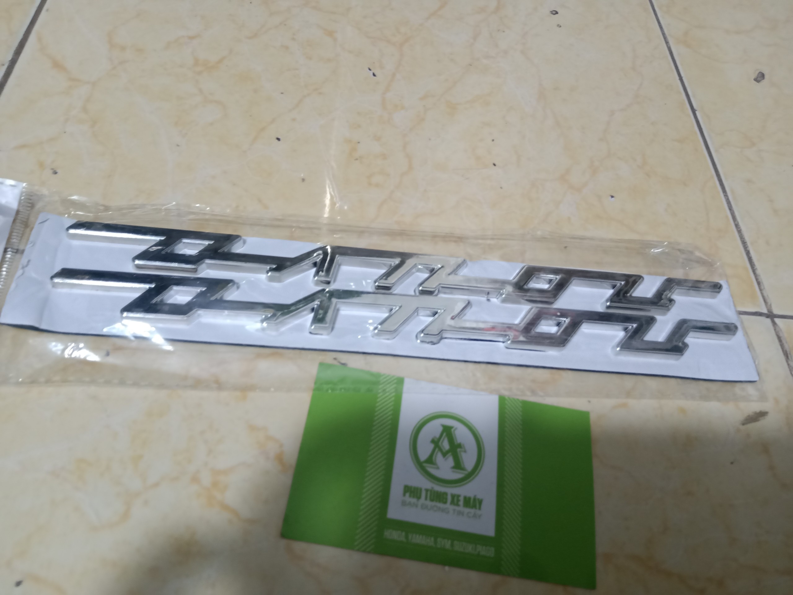 CẶP TEM CHỮ NỔI XI BẠC XE NOUVO 4