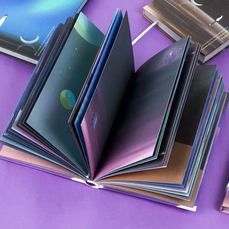 【GlowBound】Creative Universe Starry Sky Planet 112 Sheets Notebook ...