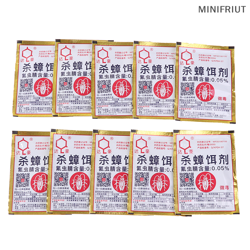 🌸[ low price sale ] 10 Túi mồi diệt côn trùng mồi bột gián bẫy bẫy gián