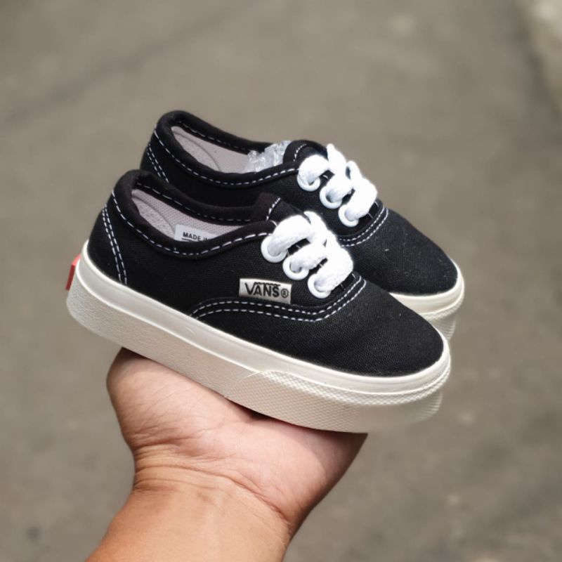 Vans Authentic Black Infant Vans Sepatu Vans Vans Authentic Infant