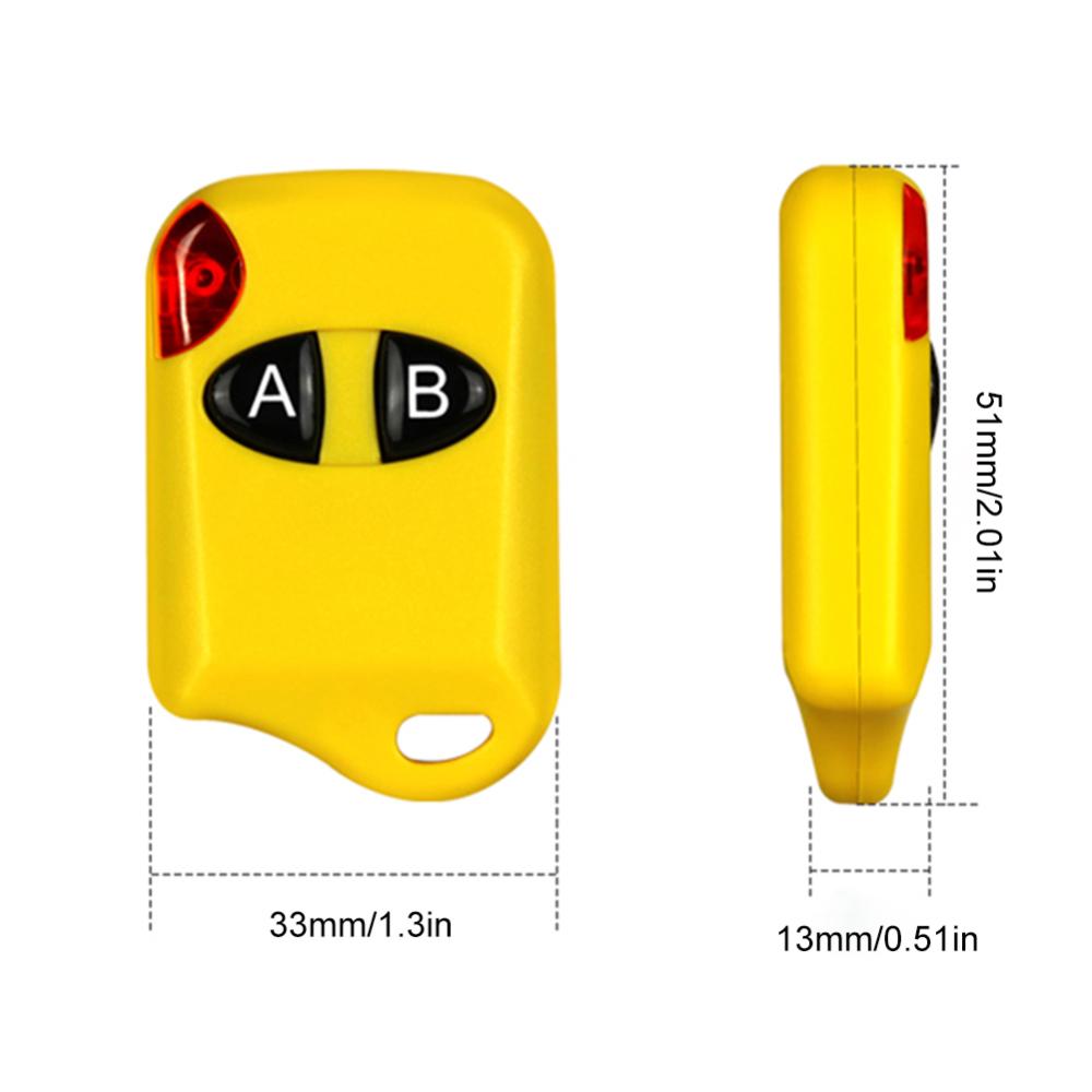 315MHz/433MHz Garage Door Gate Opener Fixed Learning Code Wireless Clone Switch Copy Remote Controller for Electric Gate
