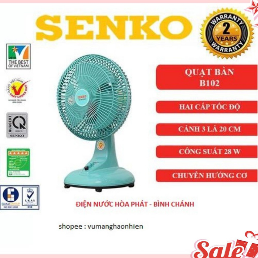 Quạt bàn mini Senko B102. Cao cấp