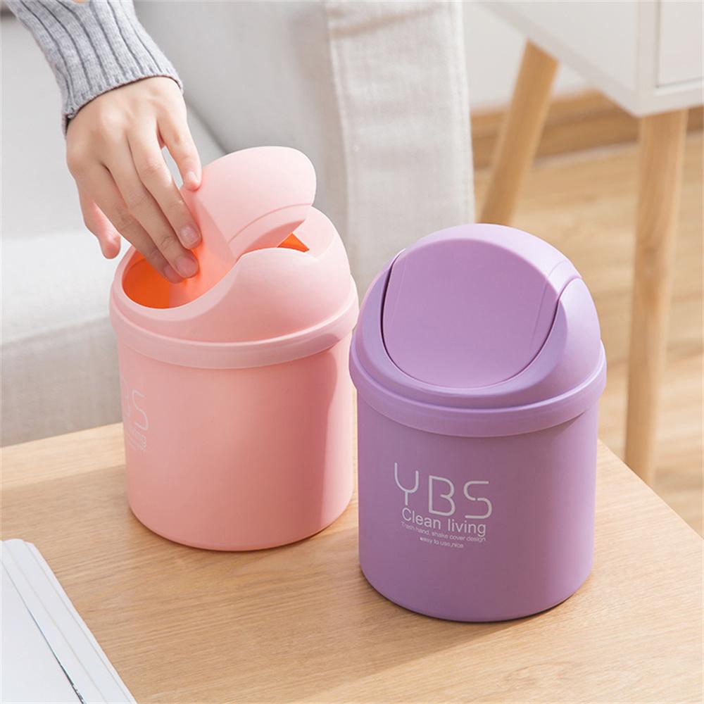 Creative Mini Desktop Trash Can, Household Kitchen Covered Trash Can, Miscellaneous Storage And Cleaning Bin