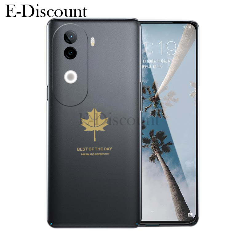 New Phone case vivo iqoo Z9 Back cover Soft Silicone Maple Leaf Shape For Vivo iqoo Z9S case.
