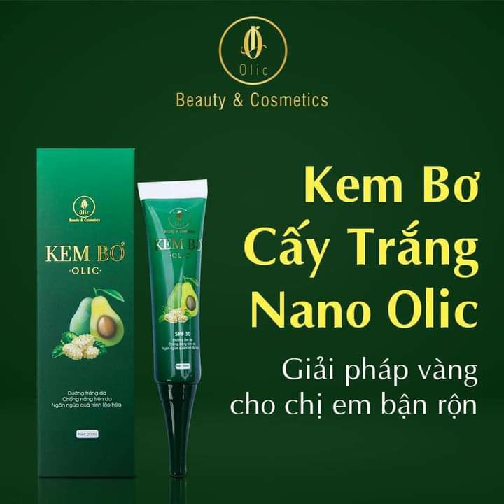Kem bơ Olic dưỡng da và cấy trắng nano - 20ml