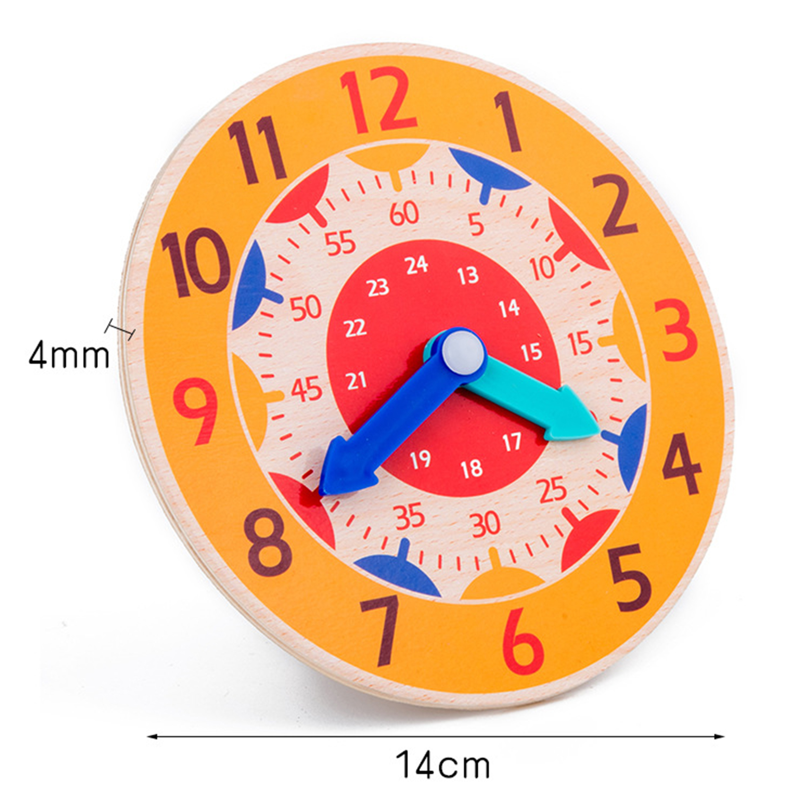 Clock Toy Creative Cultivate Time Concept Wood Teaching Children Toy ...