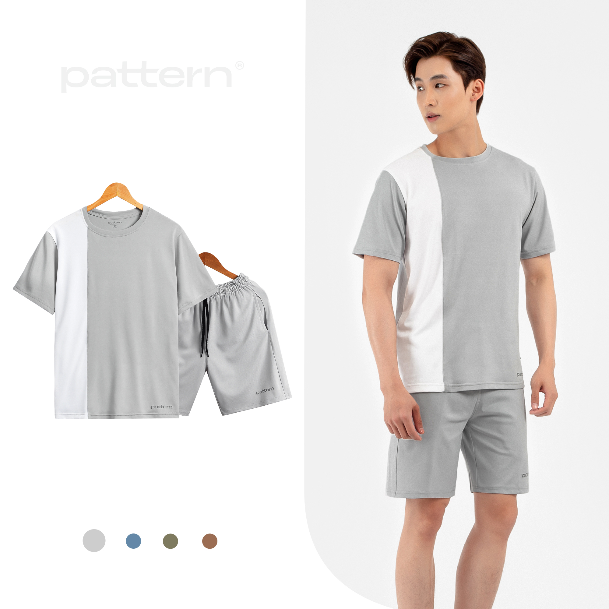 Bộ quần áo nam PATTERN THE 1992 cao cấp phối sọc dọc