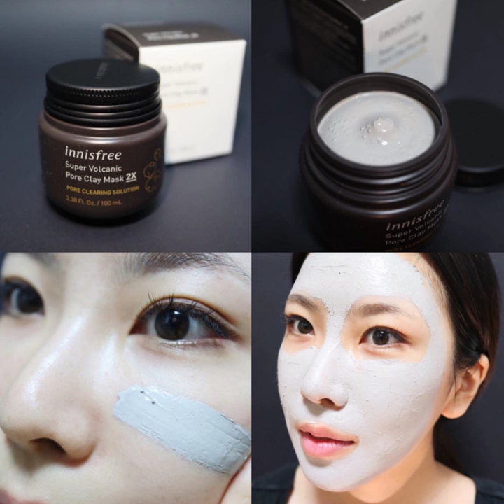 Mặt Nạ Đất Sét Innisfree Super Volcanic Pore Clay Mask 2X 100ml