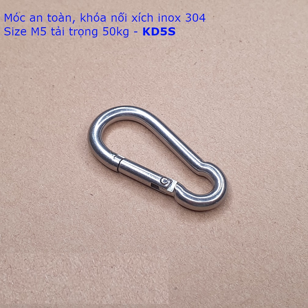 Móc xích bấm inox 304 [ Ø 8mm ] - Không rỉ, sáng bóng, sạch, hàng mới zin nét - #vattuducduyen
