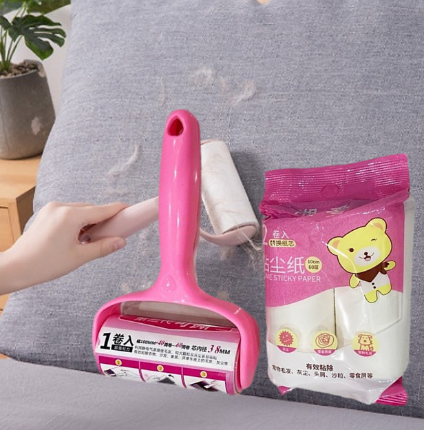 (Hỏa Tốc HCM)Cây Lăn Bụi Quần Áo Kèm 2 Lõi Thay Thế
