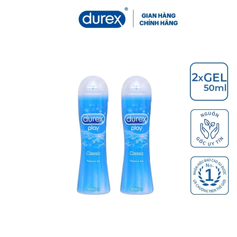 Bộ 2 gel bôi trơn Durex  classic 50ml [ Che tên sản phẩm khi giao ]