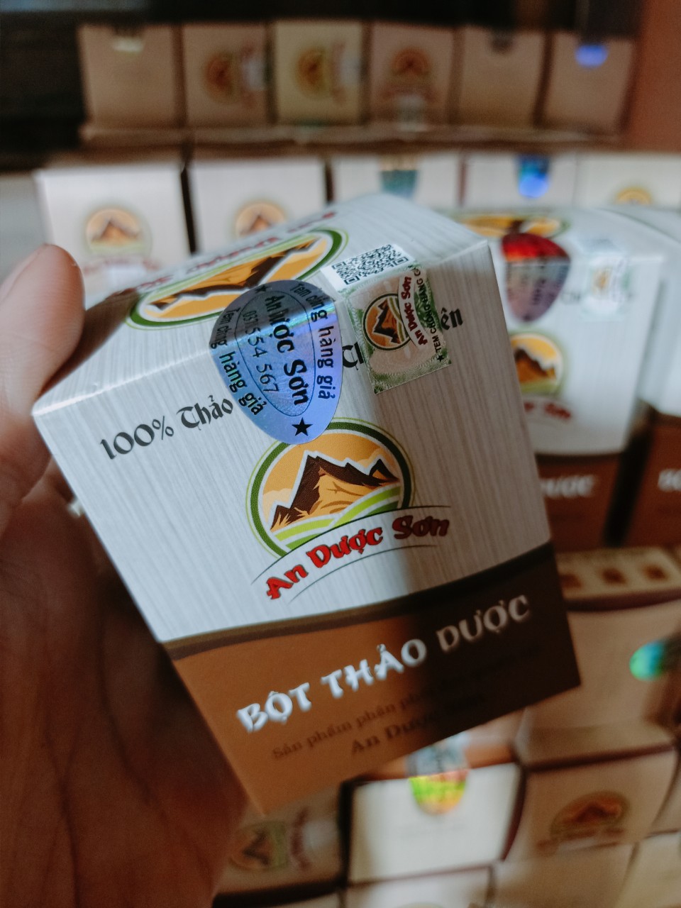 [Mẫu mới] Bột thảo dược An Dược Sơn 100gr - Bột rửa mặt sạch nhờn mụn