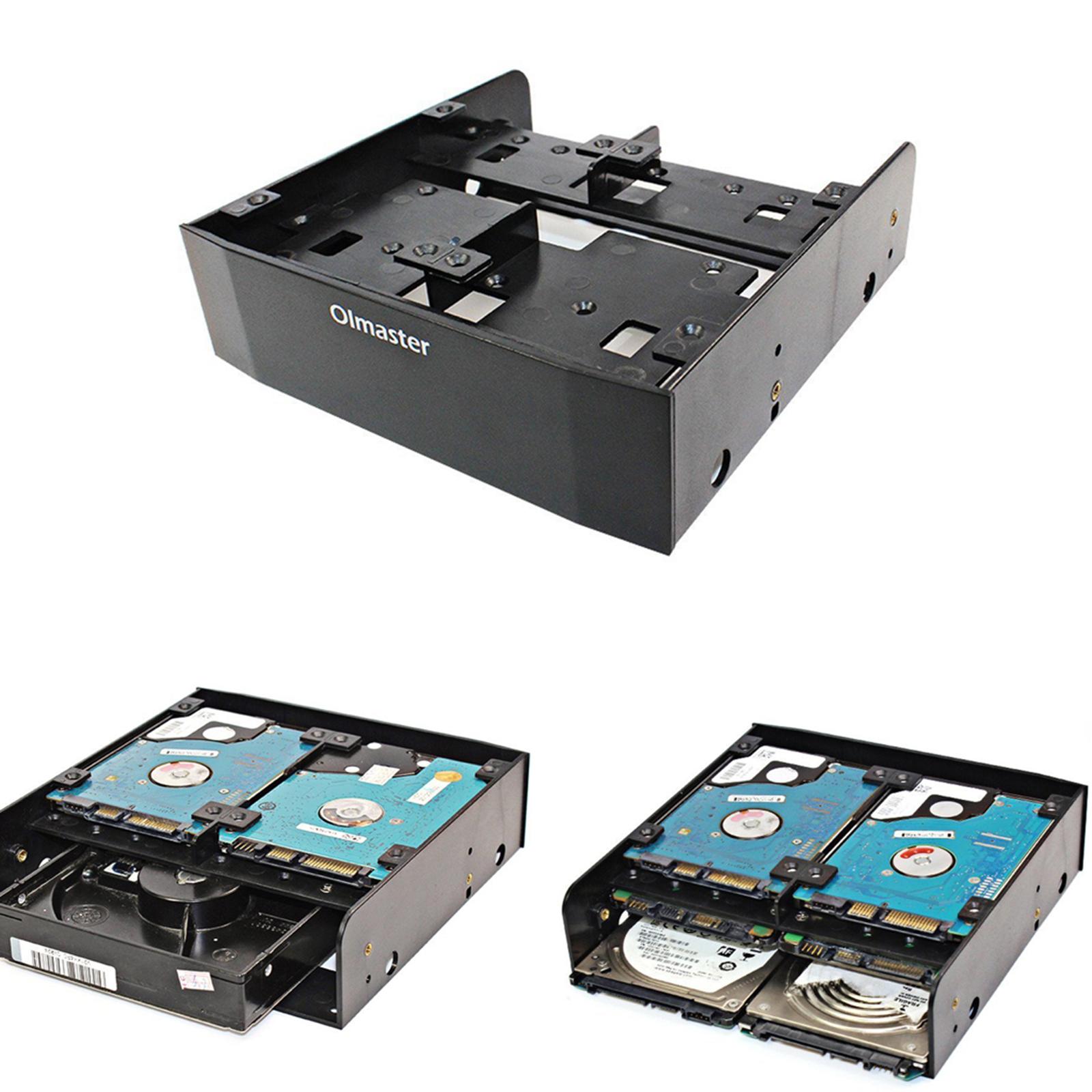 freneci 5.25 2.5 SSD 3.5 HDD Bay Converter Mounting Bracket Adapter