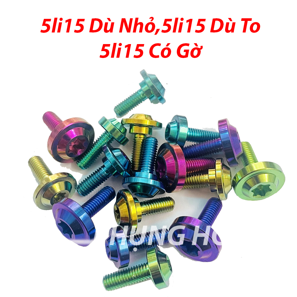 Ốc Titan GR5 Gắng Dàn Áo ,mão, đồng hồ Winner,Sonic Dầu Dù-PHS