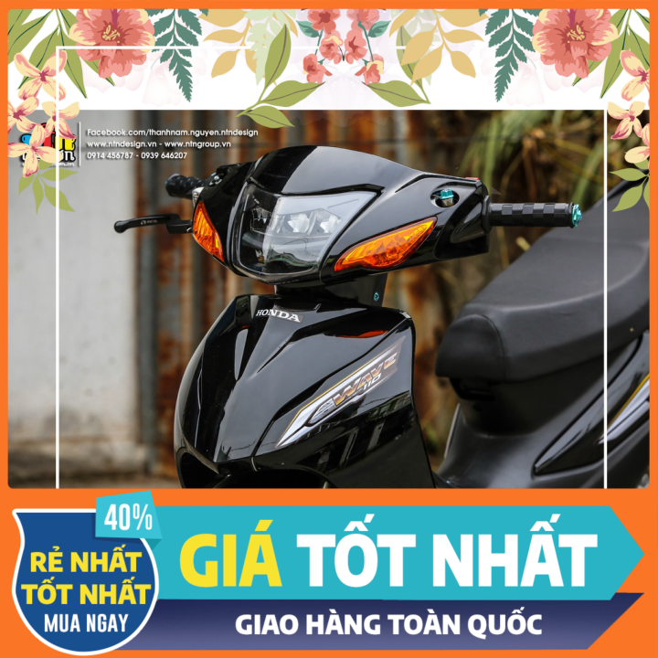 Tem rời Wave Alpha 110 đen mẫu mới đơn giản