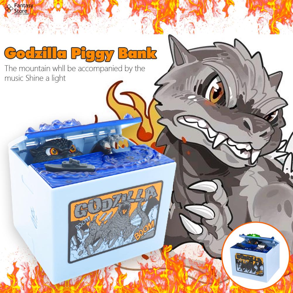 Godzilla Bank New Package New Piggy Bank From Shine