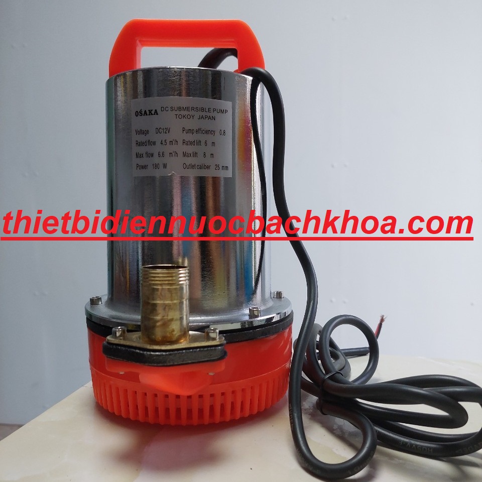 Máy bơm nước thả chìm 12V 180w 5m3/giờ