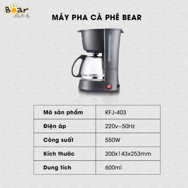 Máy pha trà và cà phê Bear CF-B06V2