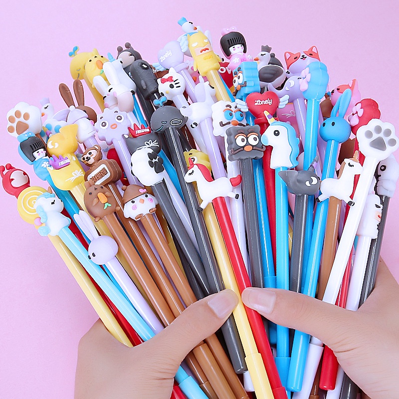 Set 20 Bút Hoạt Hình Túi Zip Cute (giao ngẫu nhiên)
