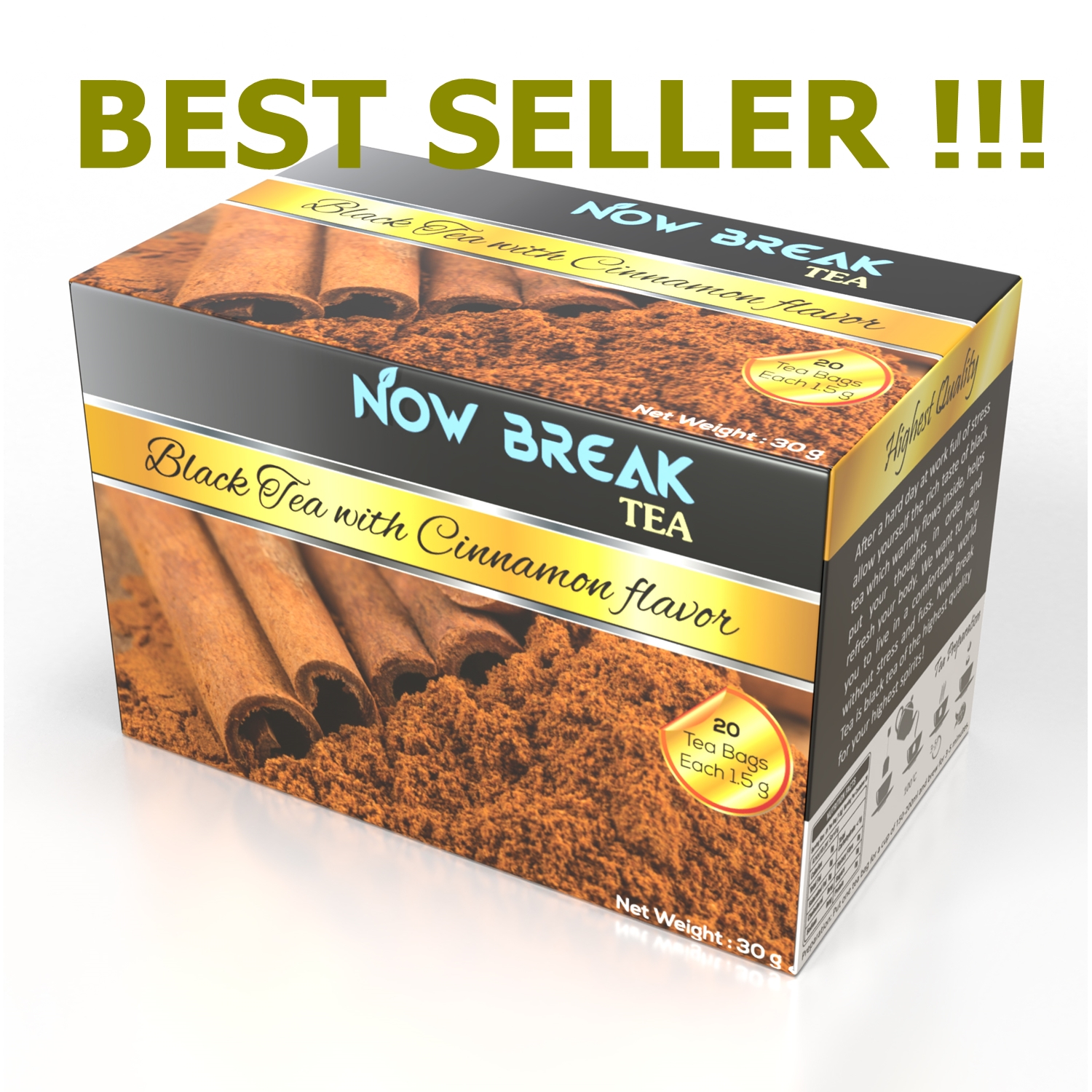 Combo 03 gói lẻ TRÀ BẠC HÀ Now Break Tea