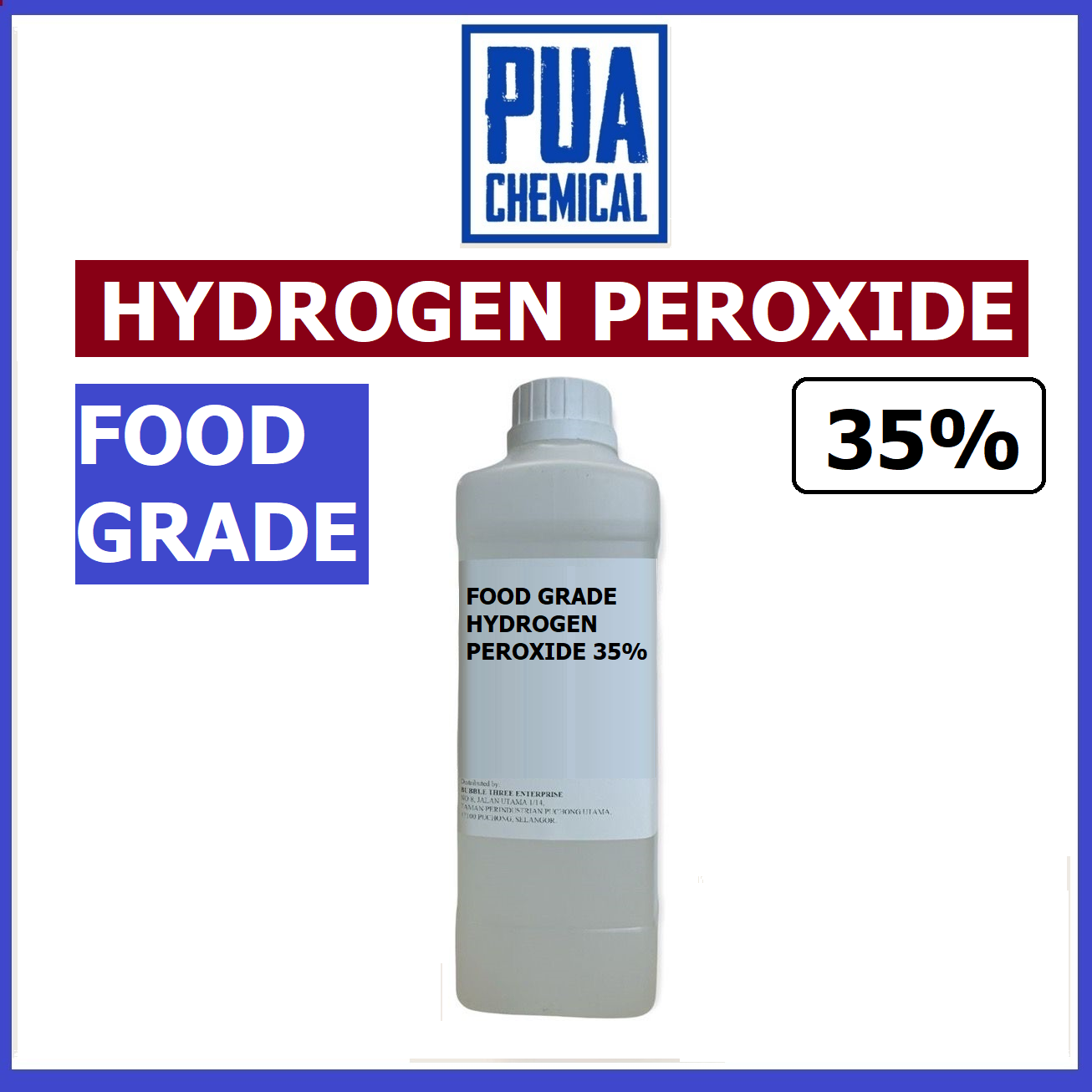 Hydrogen Peroxide 35 H2O2 Food Grade 1KG Lazada