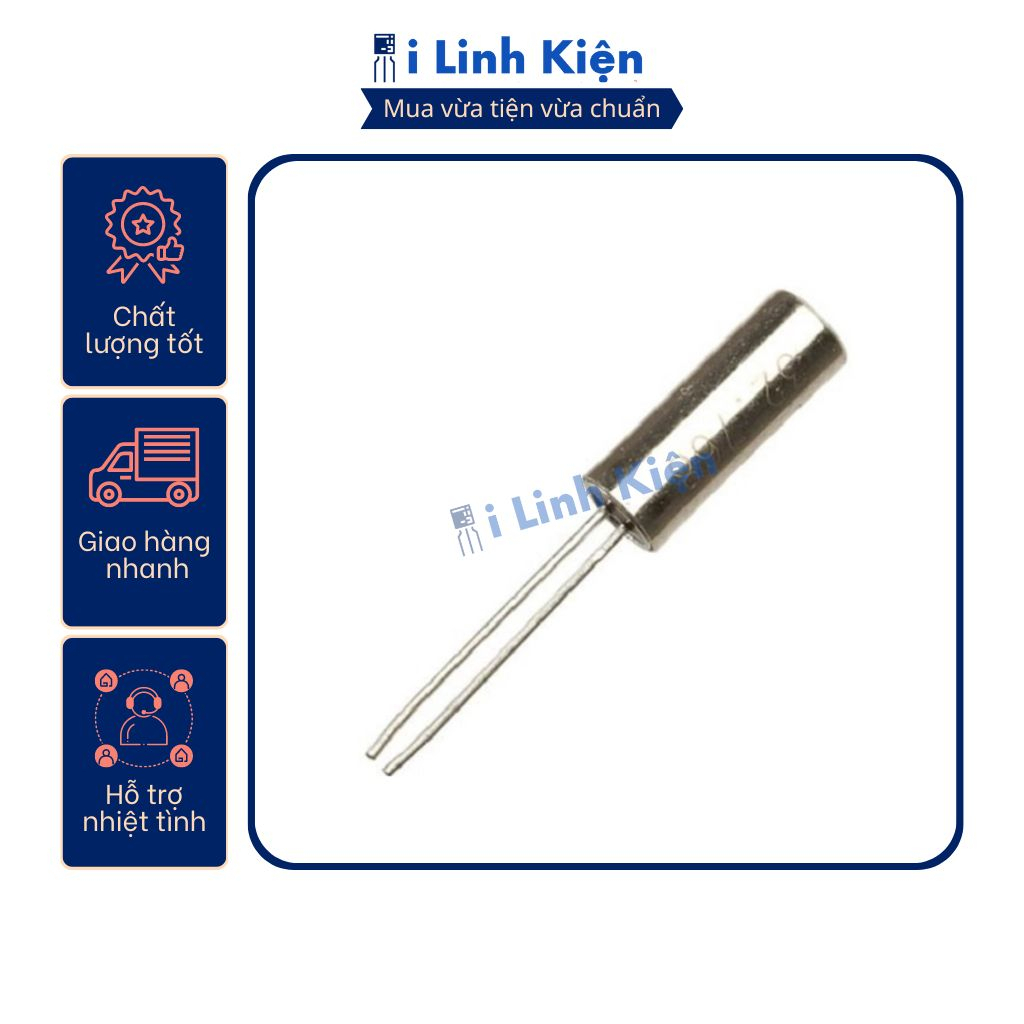 Thạch anh 32.768kHz 3x8mm chân cắm chất lượng tốt.