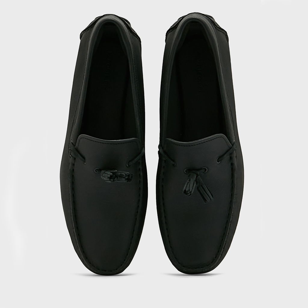 [FreeshipMAX] Giày lười nam Lacoste Piloter Tassel 0121 - Đen