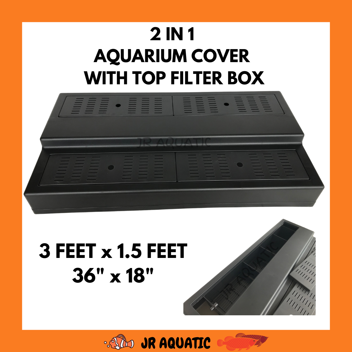 Aquarium Cover With Top Filter Box 2 in 1 Lazada
