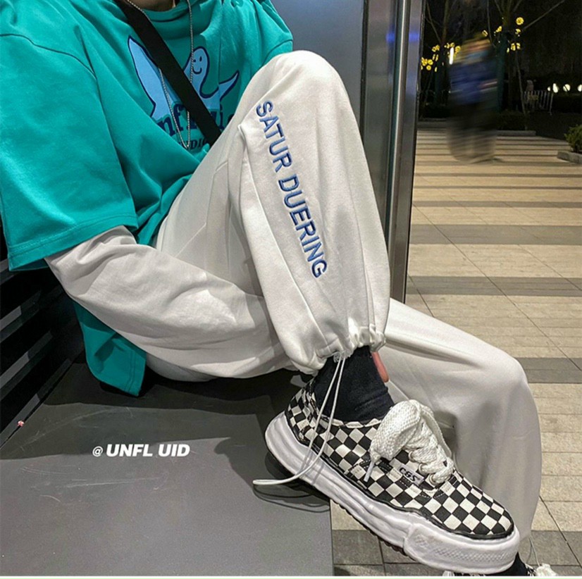 Quần thể thao nam 💥 MẪU HÓT 💥 Quần jogger nữ nam  phong cách dáng dài nam kiểu nỉ rút ống Hàn Quốc đẹp mùa hè họa tiết đầu lân S0